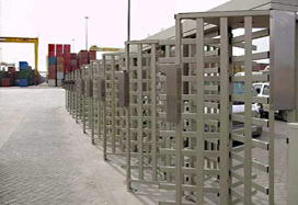 Die Rotordrehkreuze in ganzer Körperhöhe RTD-15.1 im internationalen Seehafen Jebel Ali, Dubai , VAE