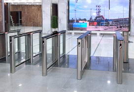 Speed Gates ST-01, Bank für Außenwirtschaft, Moskau, Aufstellung von &quot;NOVATOR&quot; GmbH
