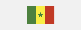 Senegal - das Land auf der Karte der Verkäufe PERCo